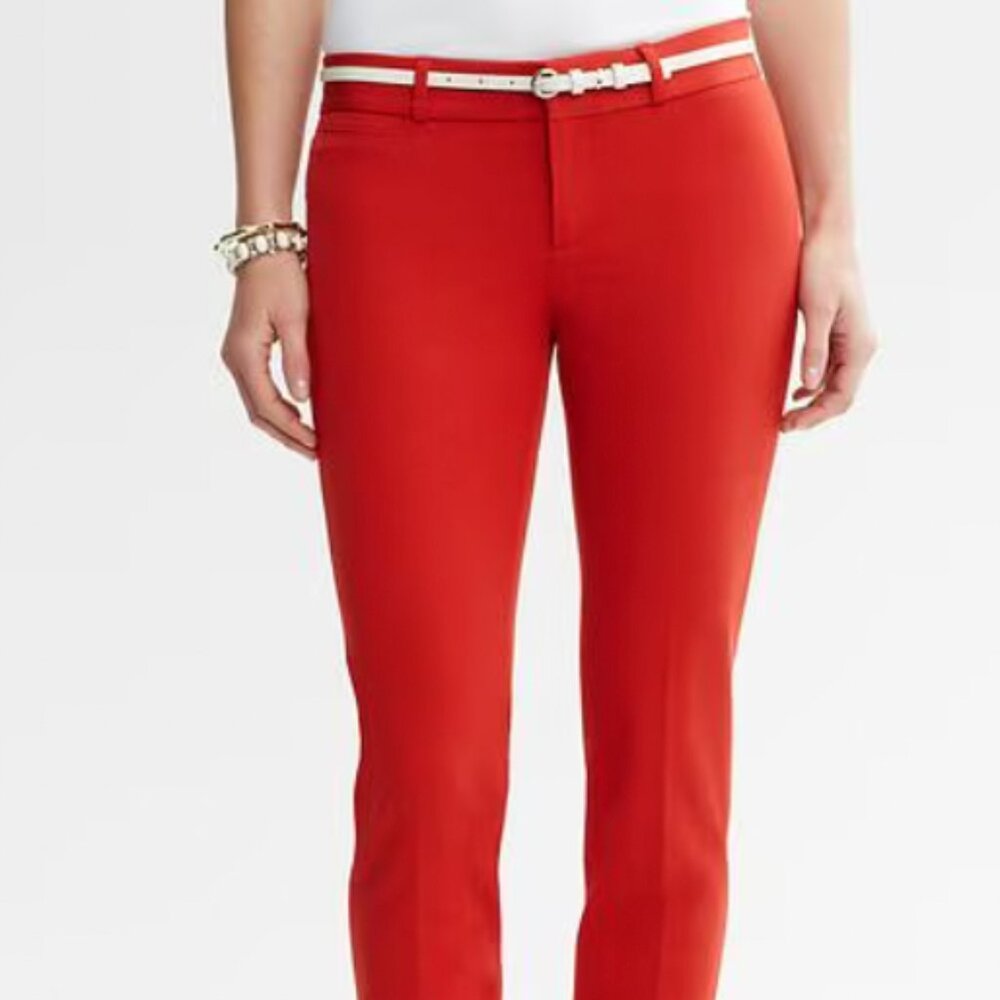 Banana Republic 8P Sloan Red Dress Pants